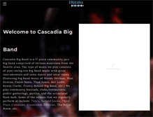 Tablet Screenshot of cascadiabigband.com